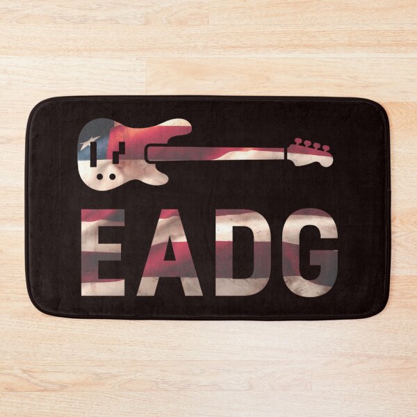 Aperçu de l'œuvre Cool Electric Bass EADG Guitar Rock Music Player Gift  créée et vendue par EditLefort.