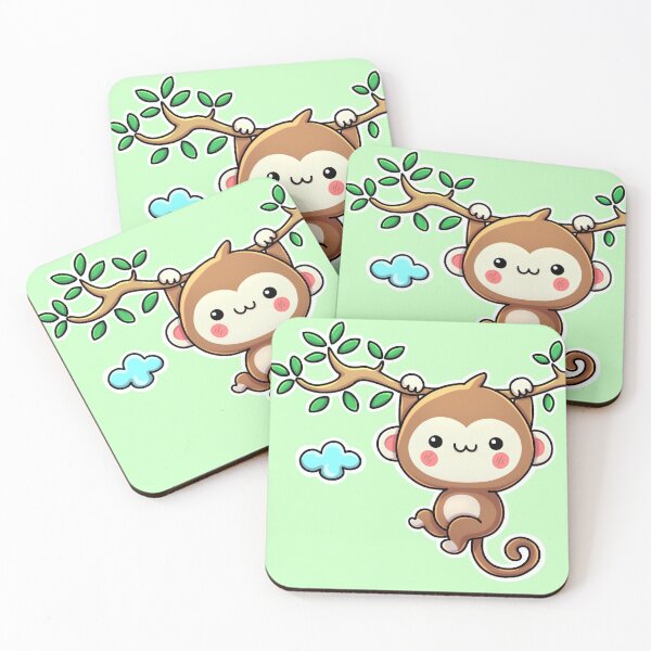 Item preview, Cute monkey swinging  designed and sold by Kiskadee-Draw.