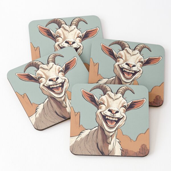 Item preview, Smiling goat designed and sold by Vilemo.