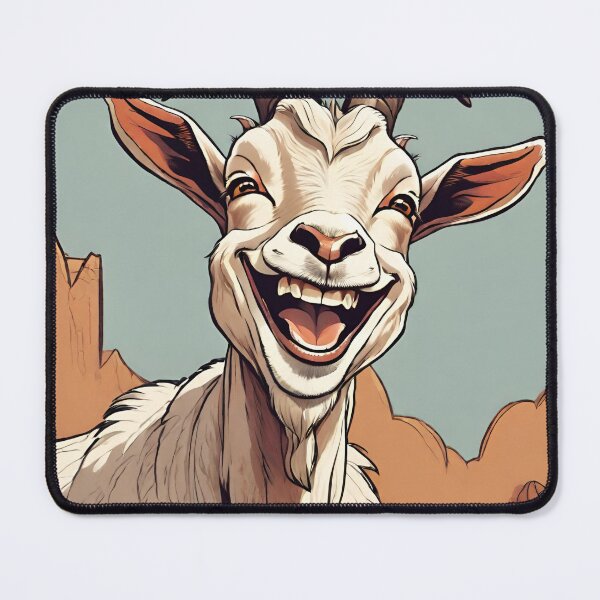 Item preview, Smiling goat designed and sold by Vilemo.
