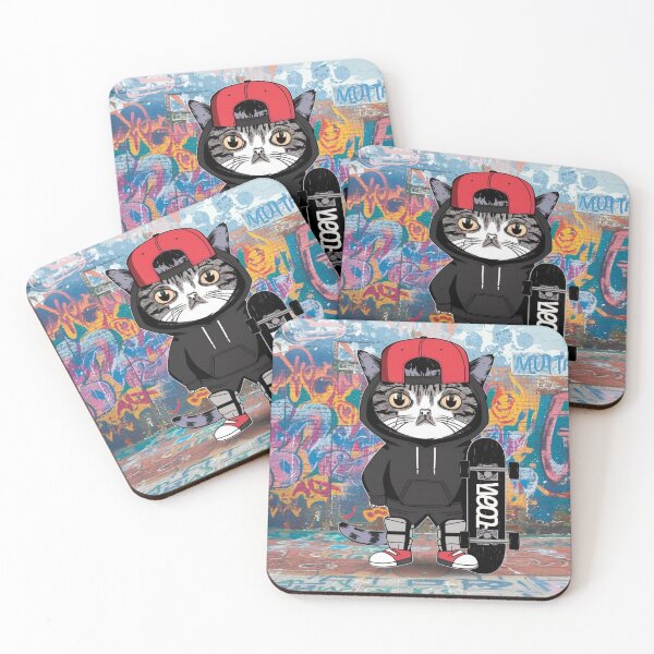 Item preview, MEOW SKATER GIF designed and sold by Obinne.