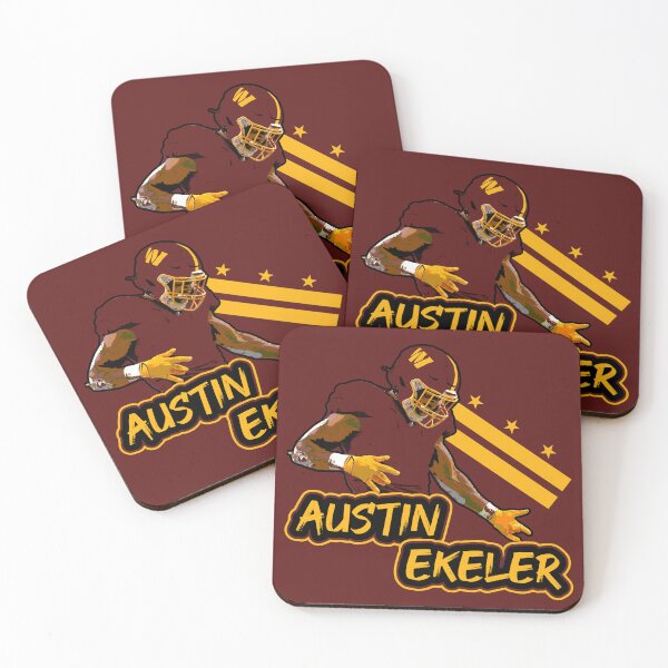 Aperçu de l'œuvre Austin Ekeler Commanders Air Guitare créée et vendue par Digital Spurs.