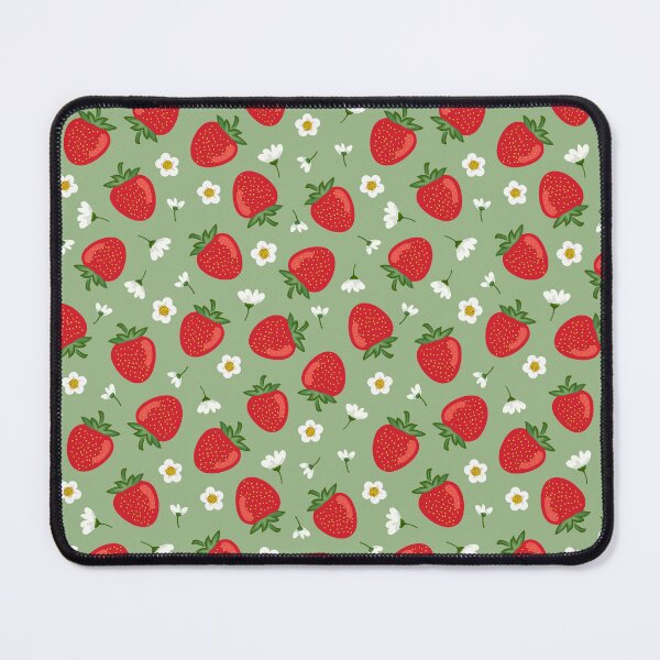 Item preview, strawberry pattern with flowers designed and sold by Kseniavasil.