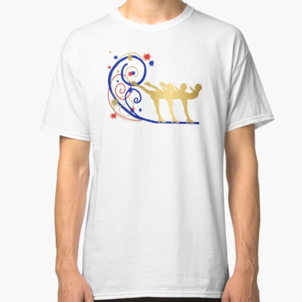 Gold Silhouette Synchro Team Graphic Design Classic T-Shirt