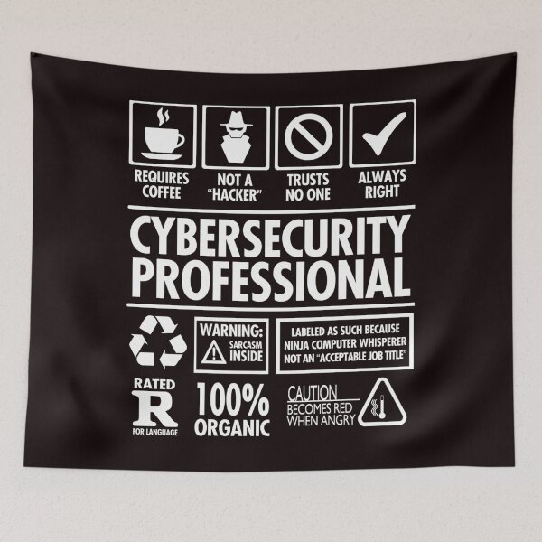 Item preview, Cybersecurity Not A Hacker Funny designed and sold by FrancoisBourge.