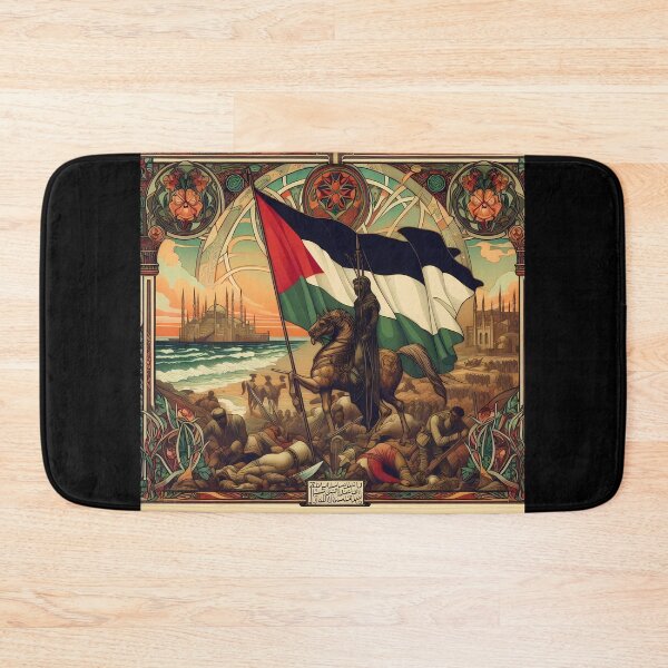 Item preview, Art Nouveau: Palestinian Flag Celebrating Heritage Through Vintage Prints designed and sold by DethLock.
