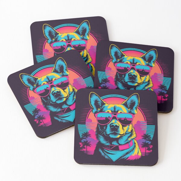 Item preview, Dog with glasses the fashion confidant who turns even the simplest task into a demonstration of elegance, with delicate paws and expressive lenses designed and sold by Pulsant  Paintings.