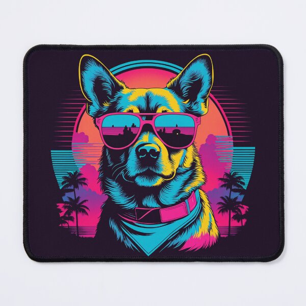 Item preview, Dog with glasses the fashion confidant who turns even the simplest task into a demonstration of elegance, with delicate paws and expressive lenses designed and sold by Pulsant  Paintings.