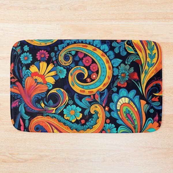 Item preview, Colorful paisley pattern print designed and sold by dcrc.