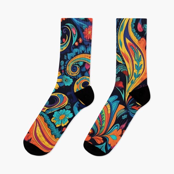Item preview, Colorful paisley pattern print designed and sold by dcrc.