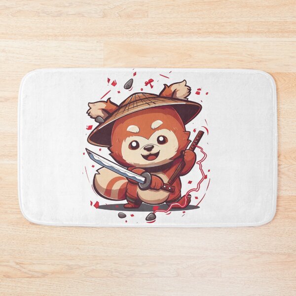 Item preview, Cute Samurai Red Panda with sword  designed and sold by MilkyBerryShop.