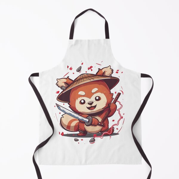 Item preview, Cute Samurai Red Panda with sword designed and sold by MilkyBerryShop.