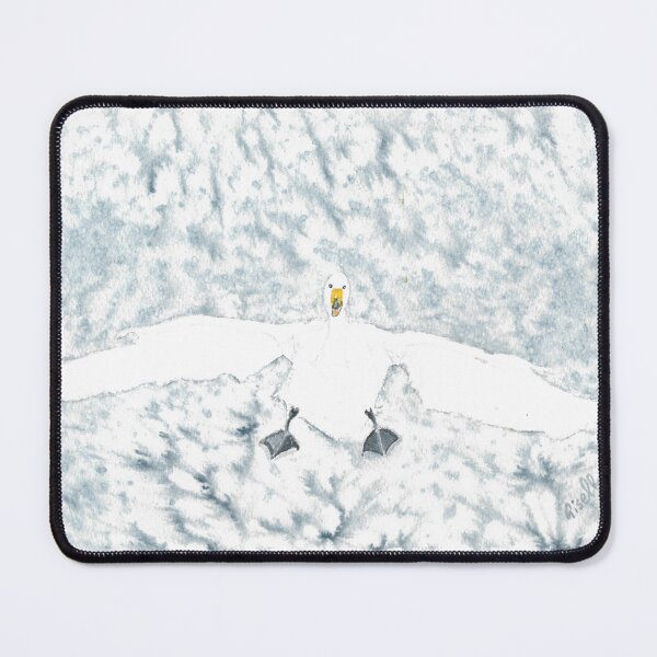 Item preview, Whooper swan flying designed and sold by GiselleSellier.