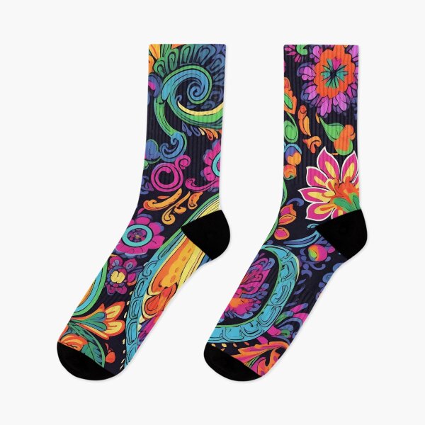 Item preview, colorful paisley pattern print designed and sold by dcrc.