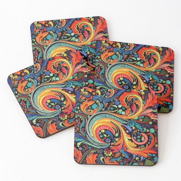 Item preview, colorful paisley pattern print designed and sold by dcrc.