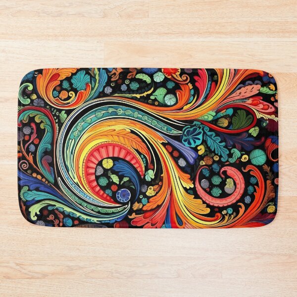 Item preview, colorful paisley pattern print designed and sold by dcrc.
