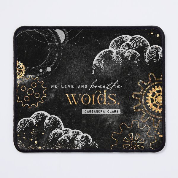 Item preview, We live and breathe words designed and sold by Stella Bookish Art.
