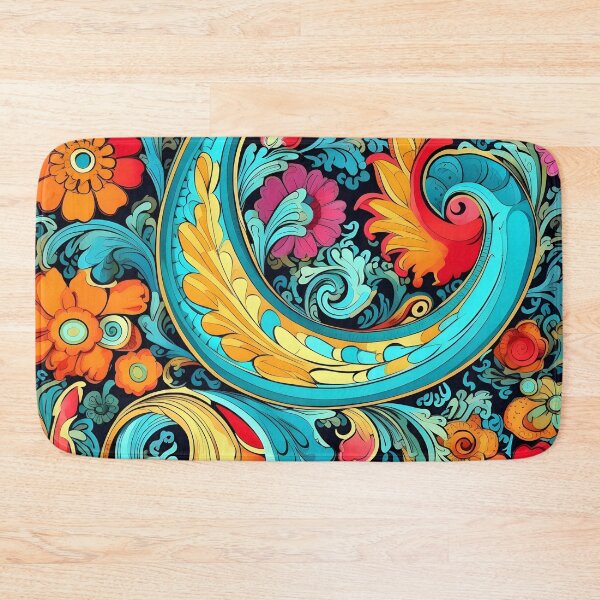 Item preview, colorful paisley pattern print designed and sold by dcrc.