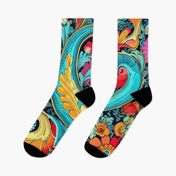 Item preview, colorful paisley pattern print designed and sold by dcrc.