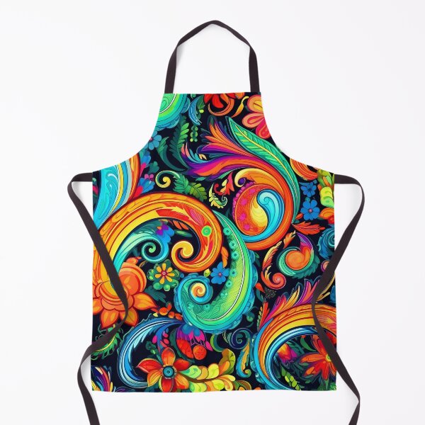 Item preview, Colorful paisley pattern print designed and sold by dcrc.