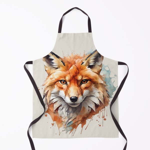 Item preview, Polygon Fox Face - Watercolor Painting designed and sold by PolygonPinnacle.