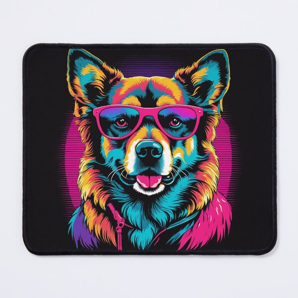 Item preview, When your little dog adopts glasses, each starry night becomes a fashion show under the sky, with lenses reflecting the sparkle of the stars while paws explore the universe designed and sold by Pulsant Paintings.