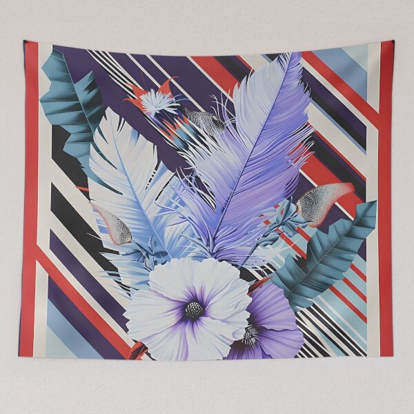 Artikelvorschau, Atemberaubendes geometrisches Muster mit Blumen und Federn entworfen und verkauft von dcrc.