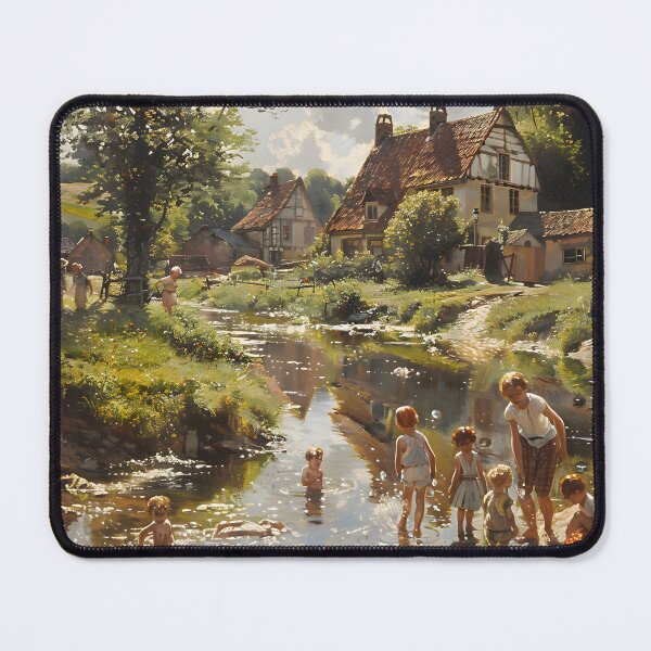 Item preview, Sunlit Splendor: Reflections of Rural Belgium designed and sold by AI-Only Creations.