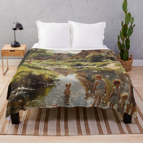 Item preview, Sunlit Splendor: Reflections of Rural Belgium designed and sold by AI-Only Creations.