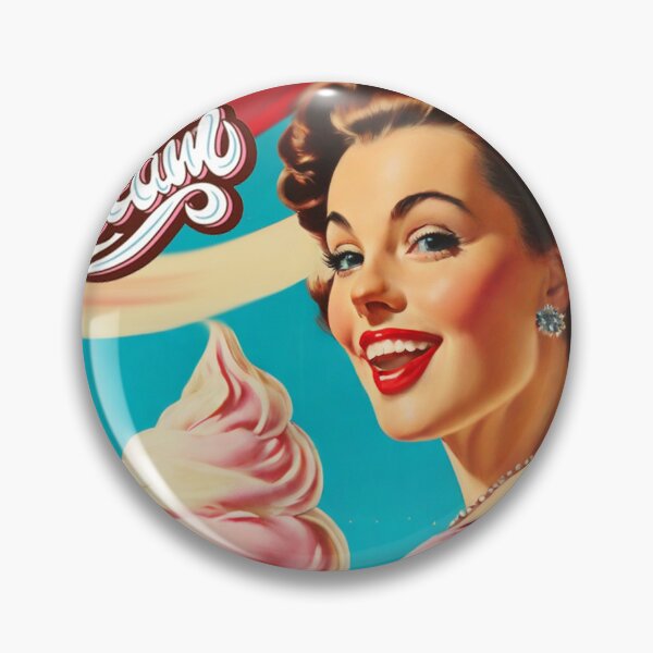 Item preview, 1950s style icream  food poster pinup sign vintage classic design designed and sold by Vintage Designs +.