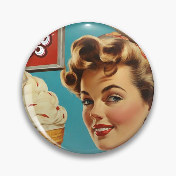 Item preview, 1950s style icream  food poster pinup sign vintage classic design designed and sold by Vintage Designs +.