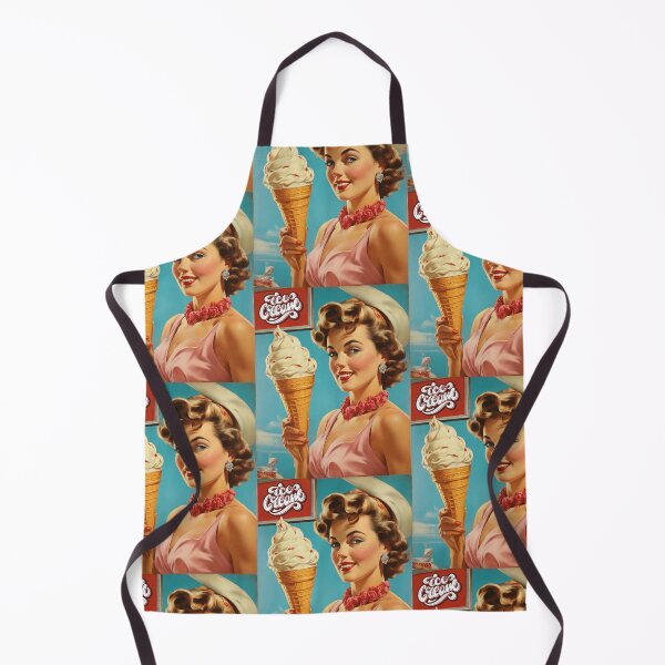 Item preview, 1950s style icream food poster pinup sign vintage classic design designed and sold by Vintage Designs +.