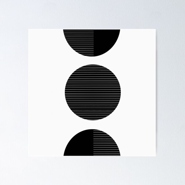 Item preview, Geometric  Modern Art with Circle designed and sold by Greyat.