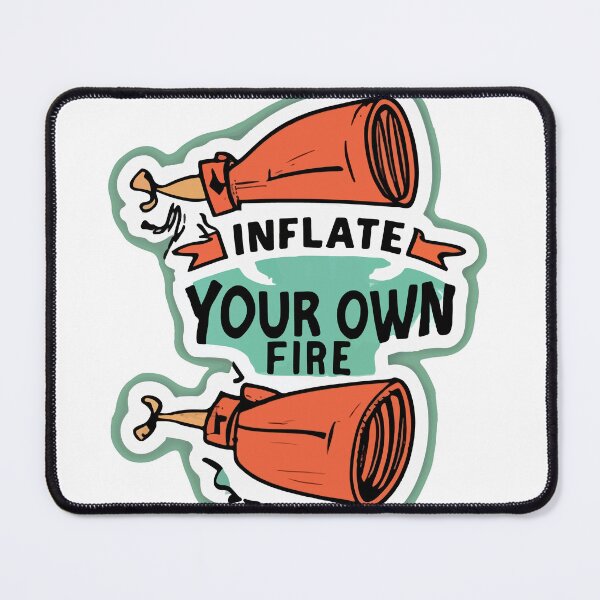 Item preview, Inflate Your Own Fire - Blacksmith Pop Art designed and sold by NiftyWrx.