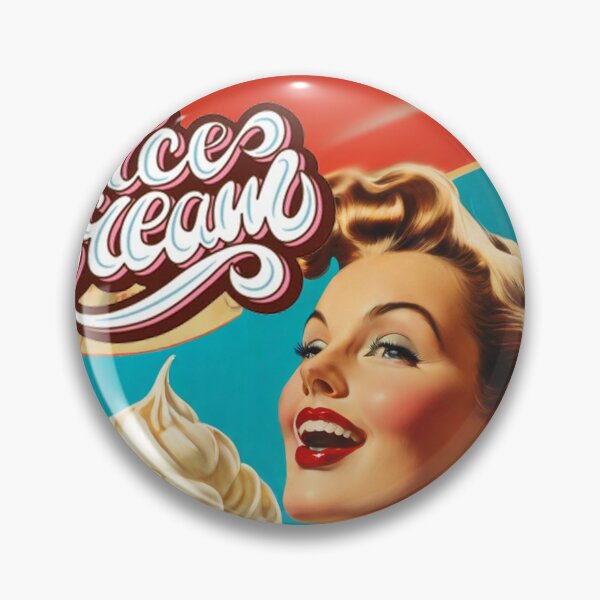Item preview, 1950s style icream  food poster pinup sign vintage classic design designed and sold by Vintage Designs +.