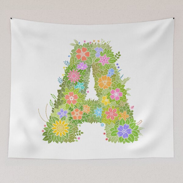 Artikelvorschau, Blumenbuchstabe „A“ WeArePrettierThanFlowers entworfen und verkauft von birthflower.