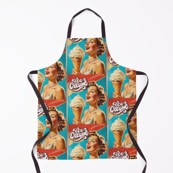 Item preview, 1950s style icream food poster pinup sign vintage classic design designed and sold by Vintage Designs +.