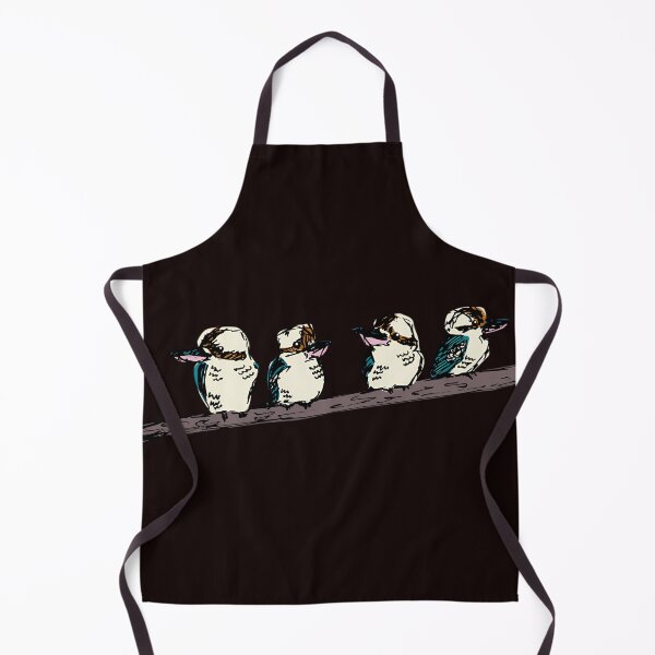 Item preview, Group of 4 kookaburras on a branch - aqua designed and sold by NoemCharles.