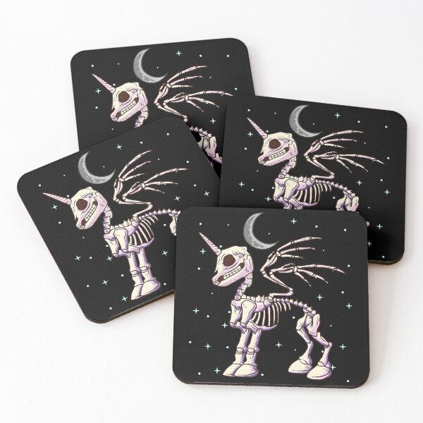 Item preview, Unicorn Pegasus Skeleton Moon Stars designed and sold by rutaiulae71.
