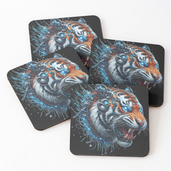 Item preview, Splash Cyber Tiger_v1 designed and sold by TheModernSociety.