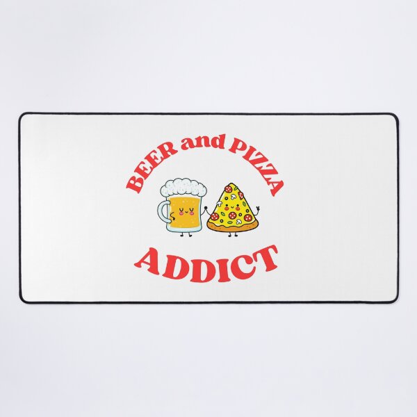 Item preview, Beer and pizza addict designed and sold by LorenzoArtZa.