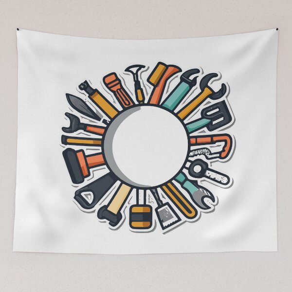 Item preview, Blacksmith Hand Tools Circle - Geometric Metalwork designed and sold by NiftyWrx.