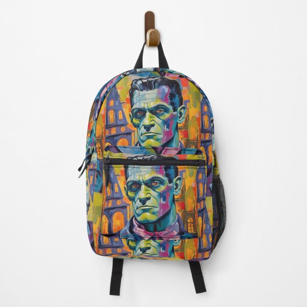 Artikelvorschau, Frankenstein's monster portrait painting in the style of Raoul Dufy entworfen und verkauft von Vintage Designs +.