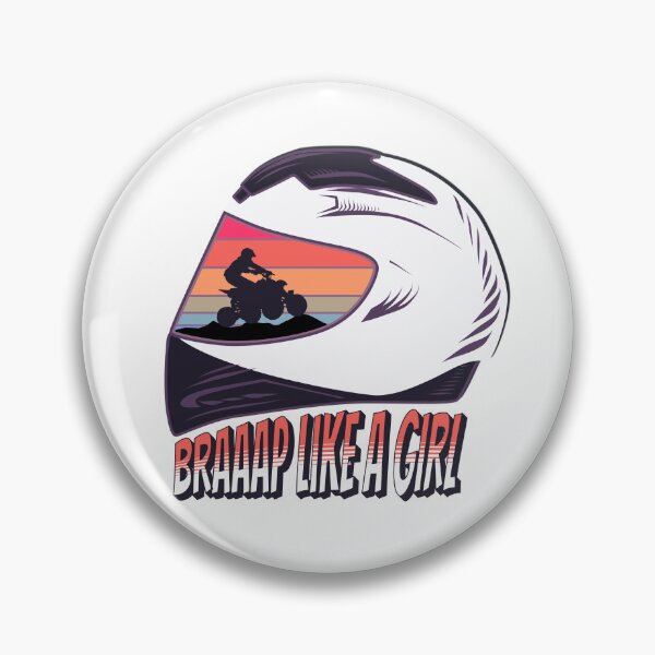 Item preview, Dirt Bike Girl Quad Riding Four Wheeler ATV Braaap Like A Girl designed and sold by Nicole Creates.