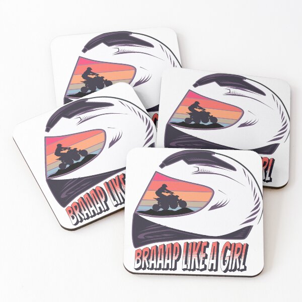 Item preview, Dirt Bike Girl Quad Riding Four Wheeler ATV Braaap Like A Girl designed and sold by Nicole Creates.
