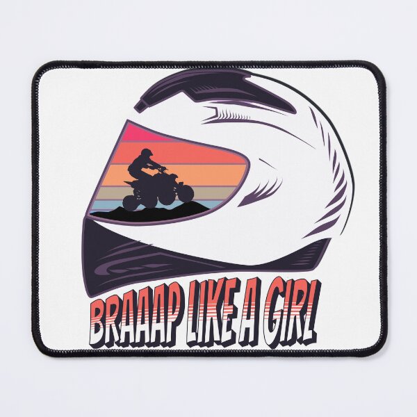 Item preview, Dirt Bike Girl Quad Riding Four Wheeler ATV Braaap Like A Girl designed and sold by Nicole Creates.
