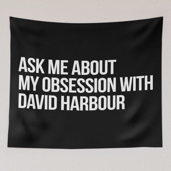 Item preview, Ask me About my Obsession with David Harbour designed and sold by deluluhaze.