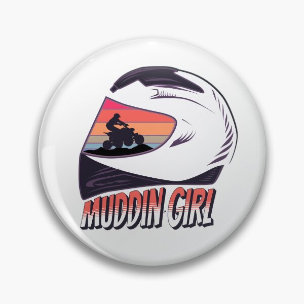 Item preview, Dirt Bike Girl Quad Riding Four Wheeler ATV Muddin Girl designed and sold by Nicole Creates.