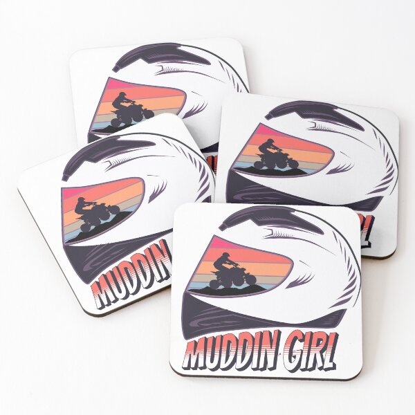 Item preview, Dirt Bike Girl Quad Riding Four Wheeler ATV Muddin Girl designed and sold by Nicole Creates.