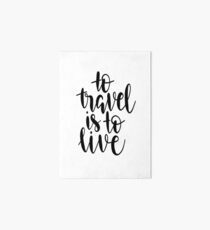 travel quote Art Board